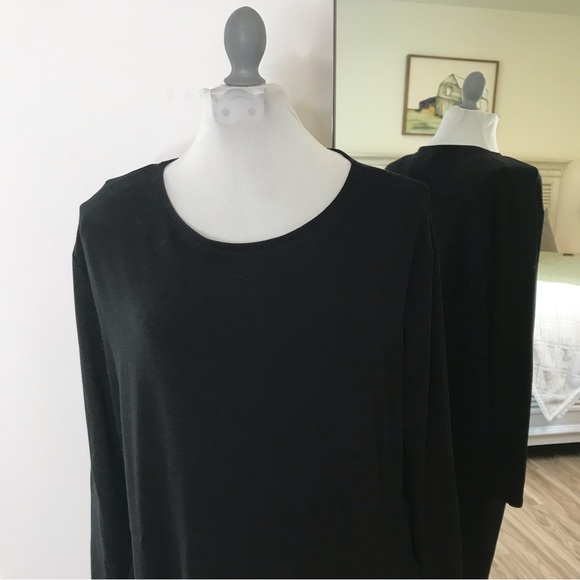 Eileen fisher black dress size small - Picture 2 of 8